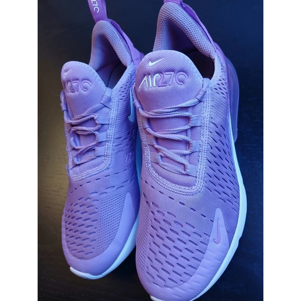 Nike Air Max 270 GS Beyond Pink White Dutch Blue Sneaker 943345-501 Size 6Y